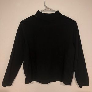 Black long sleeve mock neck